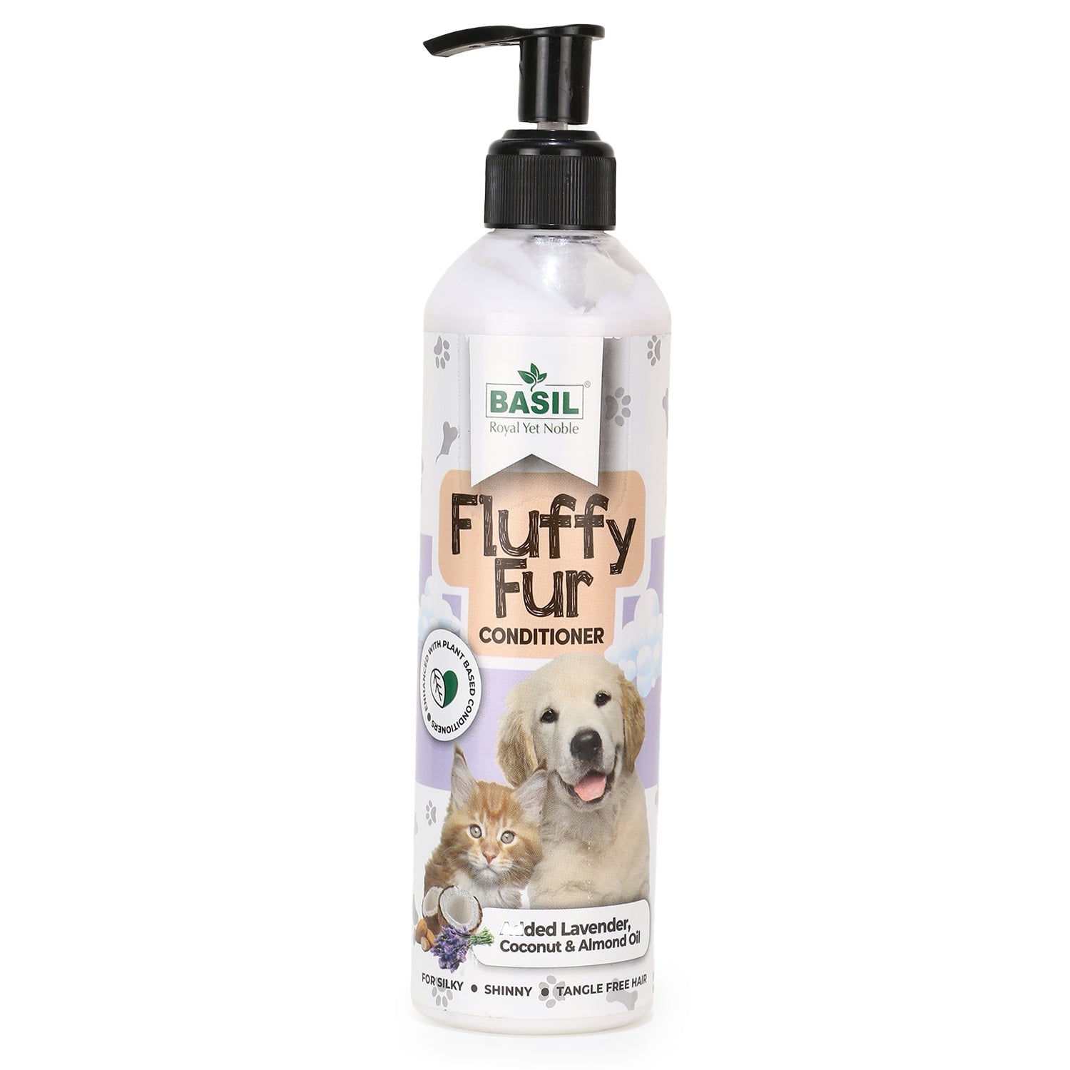 BASIL Fluffy fur Pet Conditioner for Cats Dogs 300ml Doggocracy