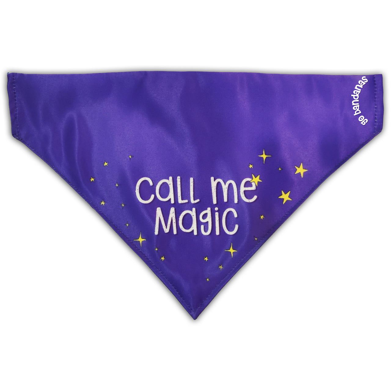 Go Bandanas Reversible Heart It (Pink) & Call Me Magic (Purple) Adjustable Bandana for Pet Dogs & Cats