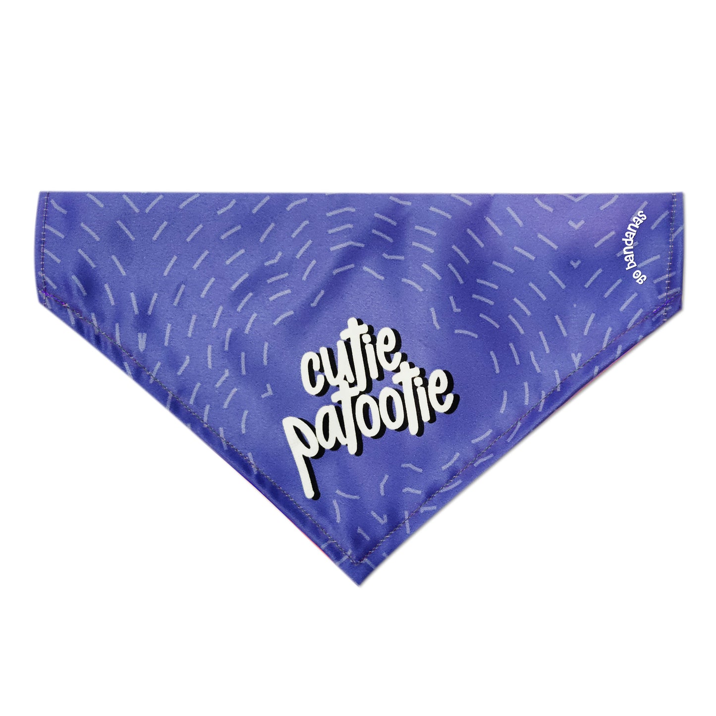 Go Bandanas Reversible Holy Shit (Multicolour) & Cutie Patootie (Purple) Adjustable Bandana for Pet Dogs & Cats