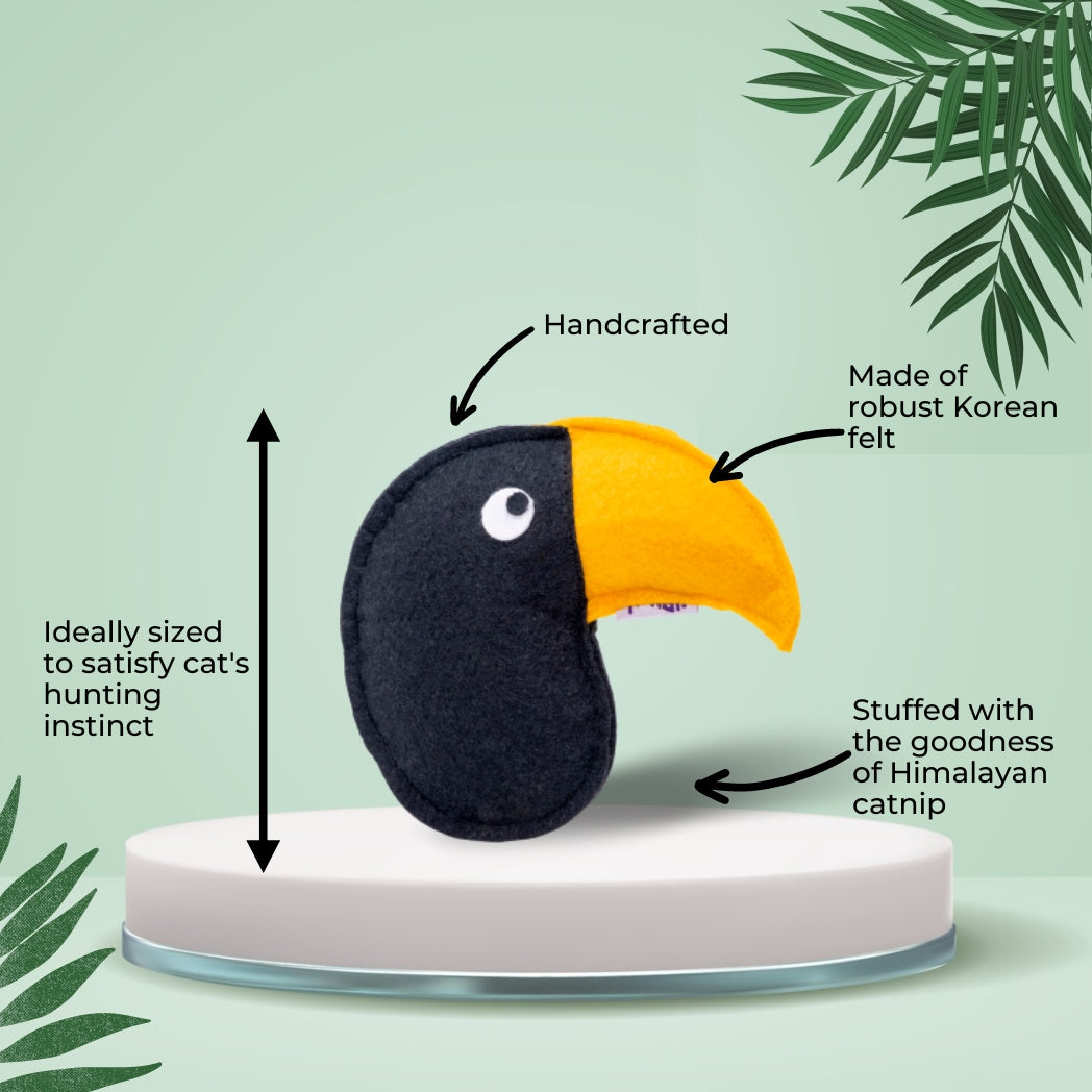 HRIKU CHIDIYA (Toucan Bird) Catnip Toy for Cats.