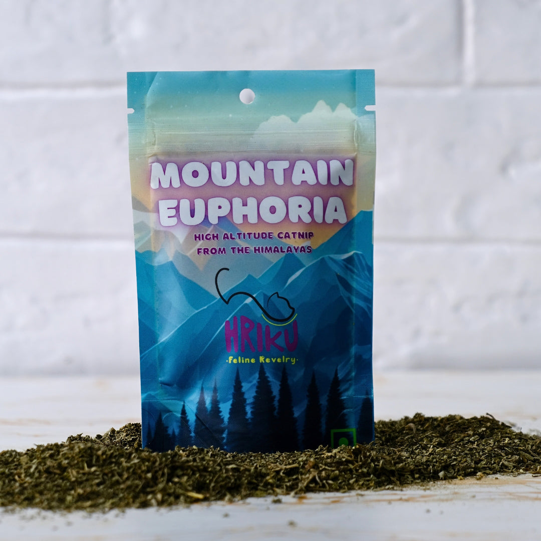 HRIKU-Mountain-Euphoria---Naturally-Grown-High-Altitude-Himalayan-Catnip-Treat-for-Cats---10-gm