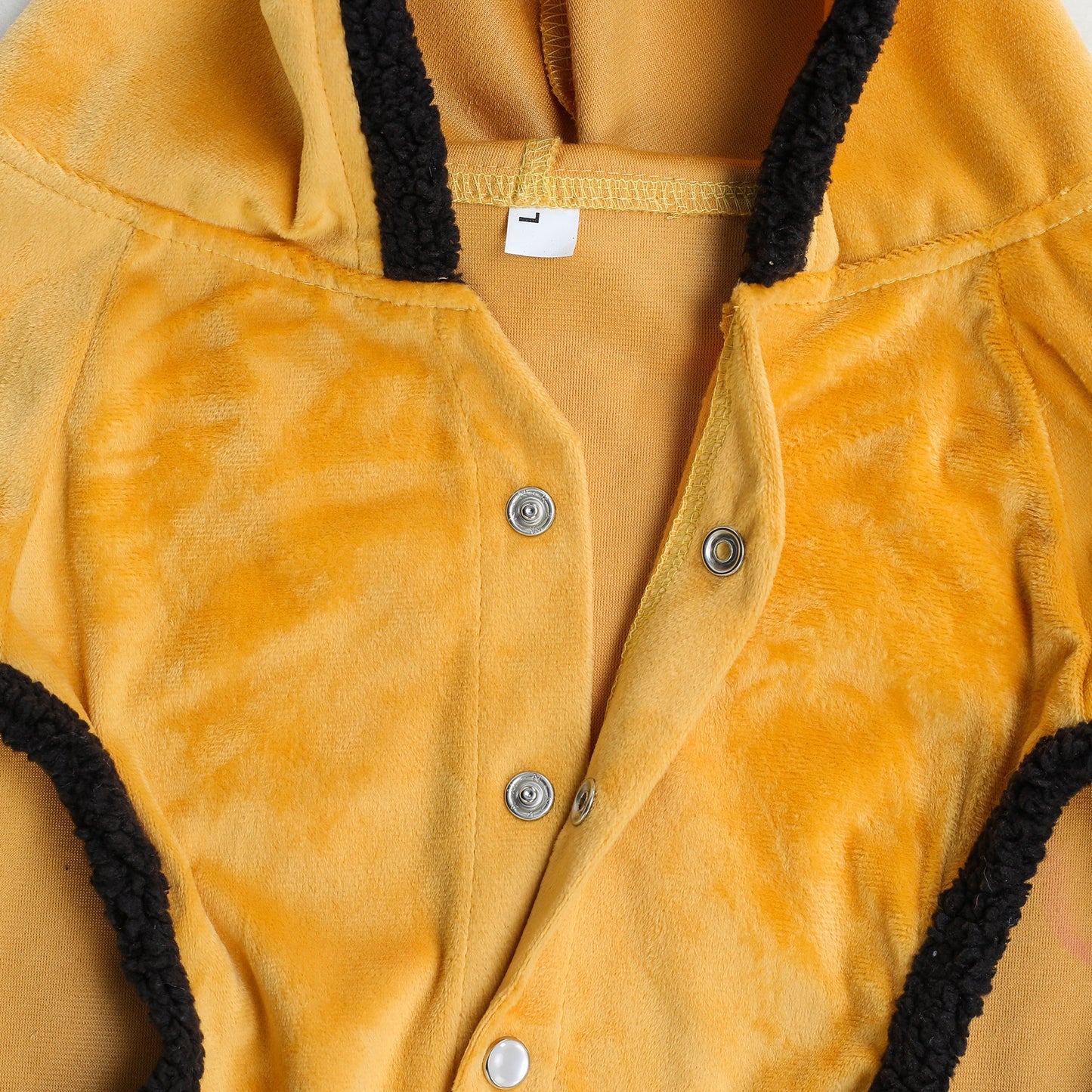 Dog Hoodie (Yellow Velvet With Fur)