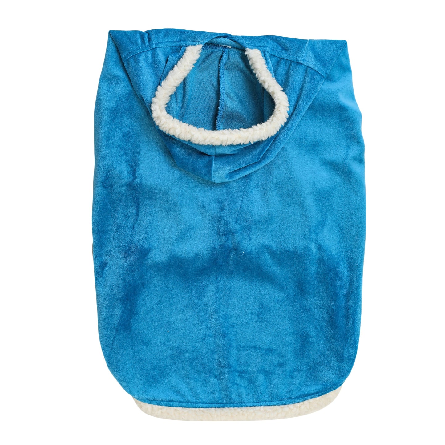 Dog Hoodie (Teal Blue  With Fur)