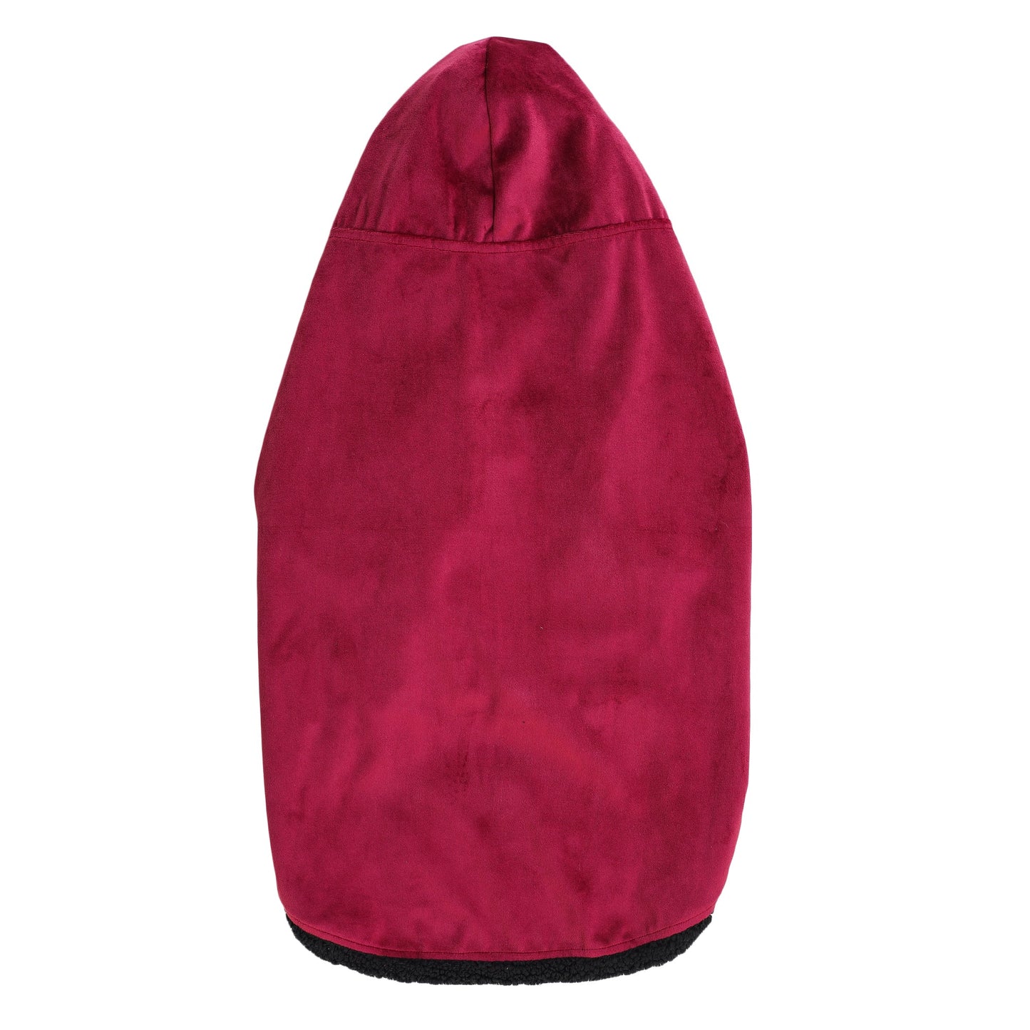 Dog Hoodie (Maroon Velvet With Fur)