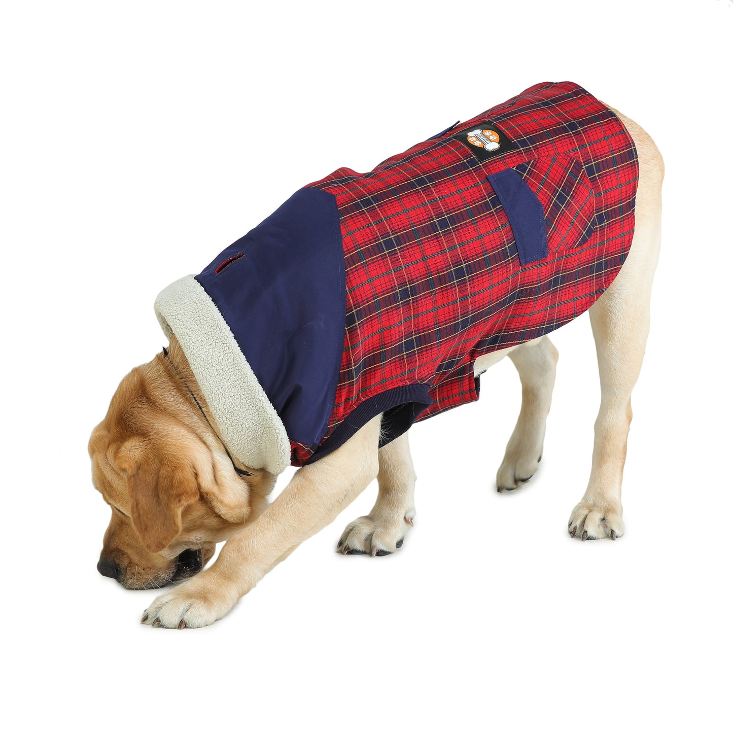 Thermapet Plaid Fur Coat