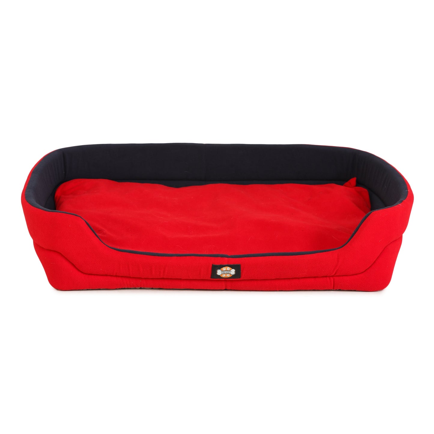 Dog Bed (Red & Blue Cuddler)