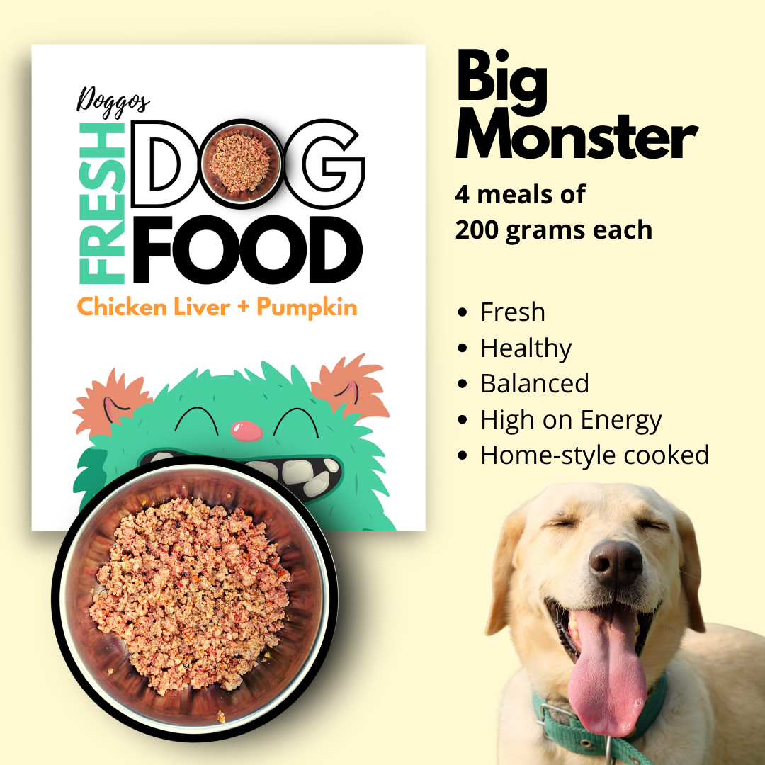 Doggos Big Monster (800 gms) - Fresh Dog Food