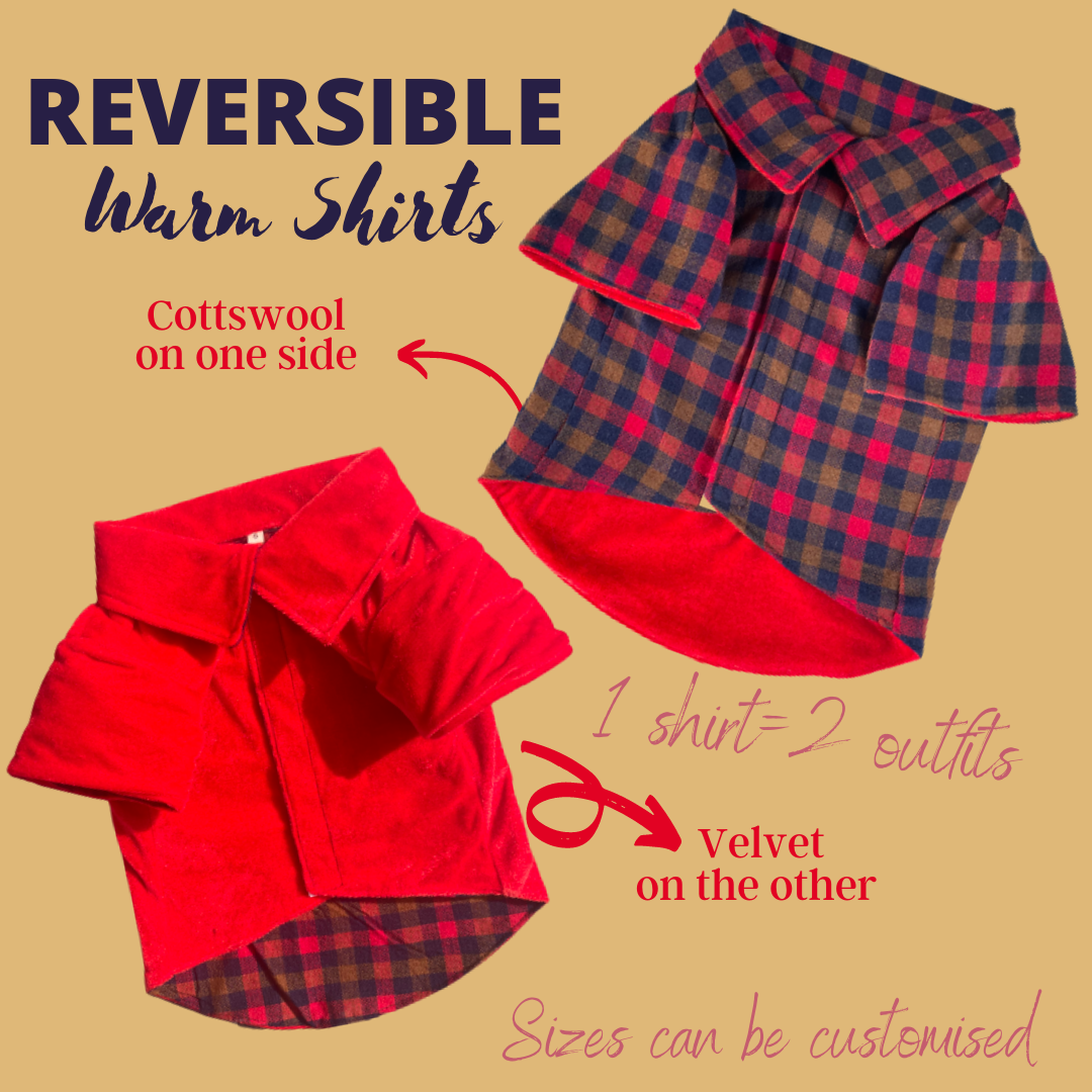 Reversible Shirt/Sando: Maroon