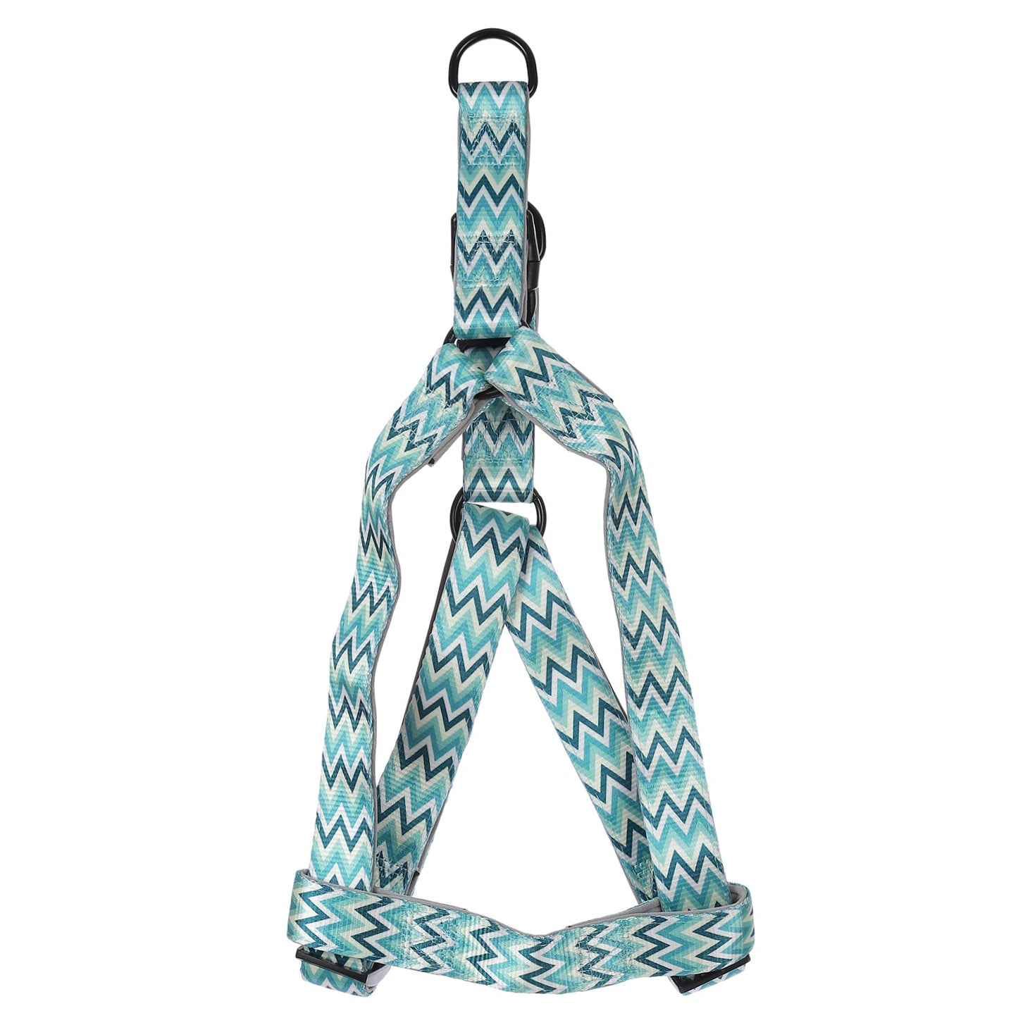 BASIL Zig-Zag Print Padded Harness, Green