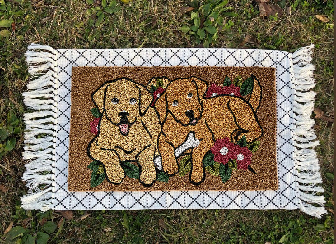 Dog Cuddles Doormat