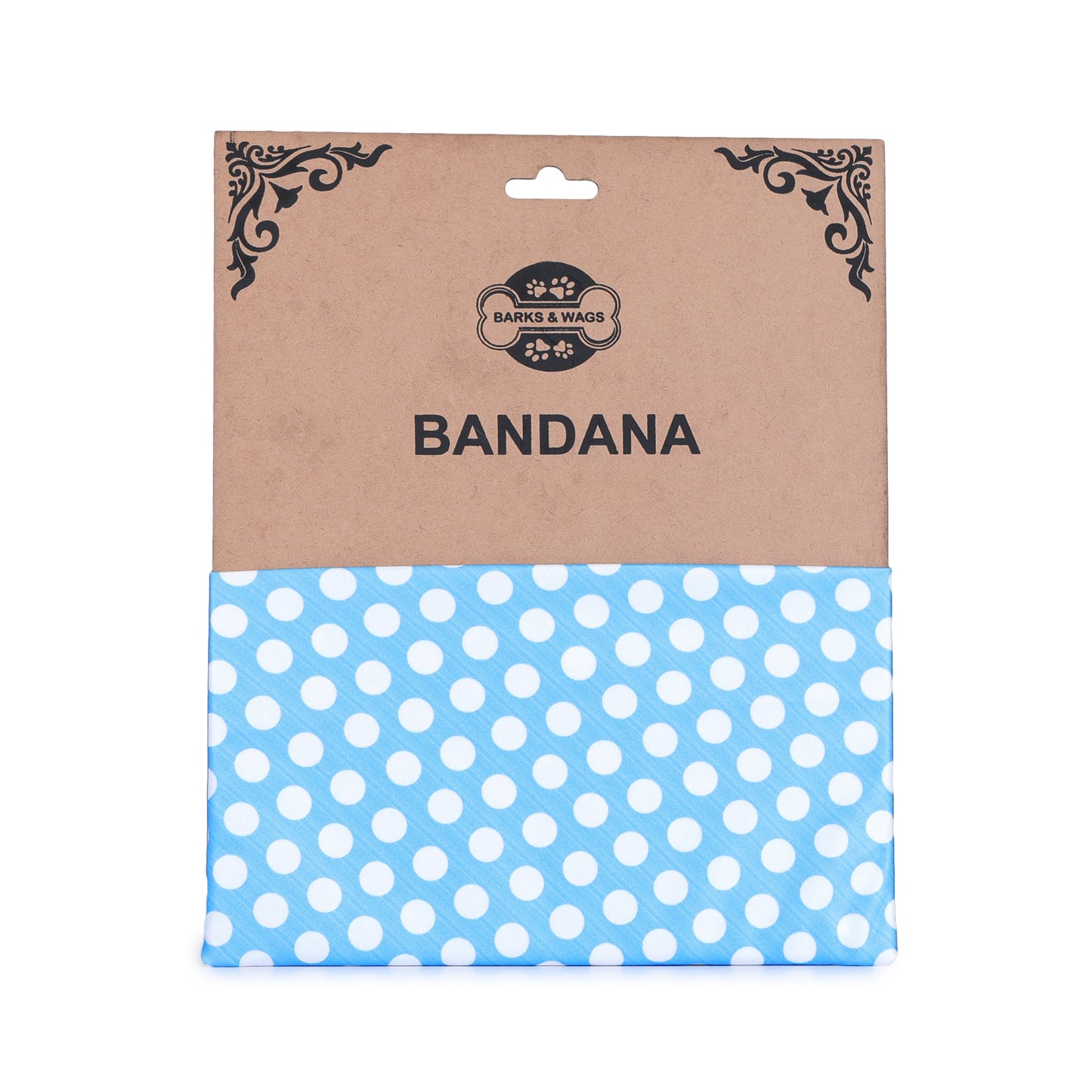 Blue Polka Dot Bandana