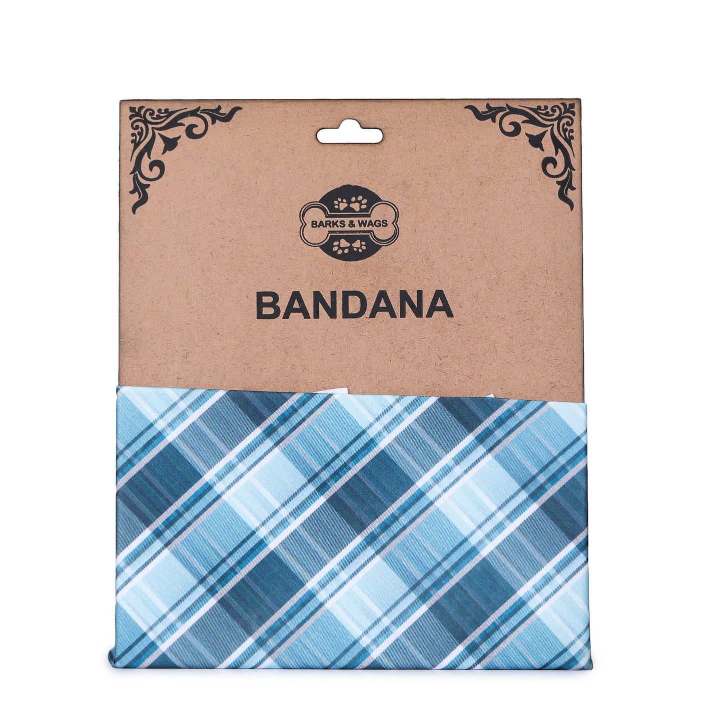 Blue Plaid Bandana