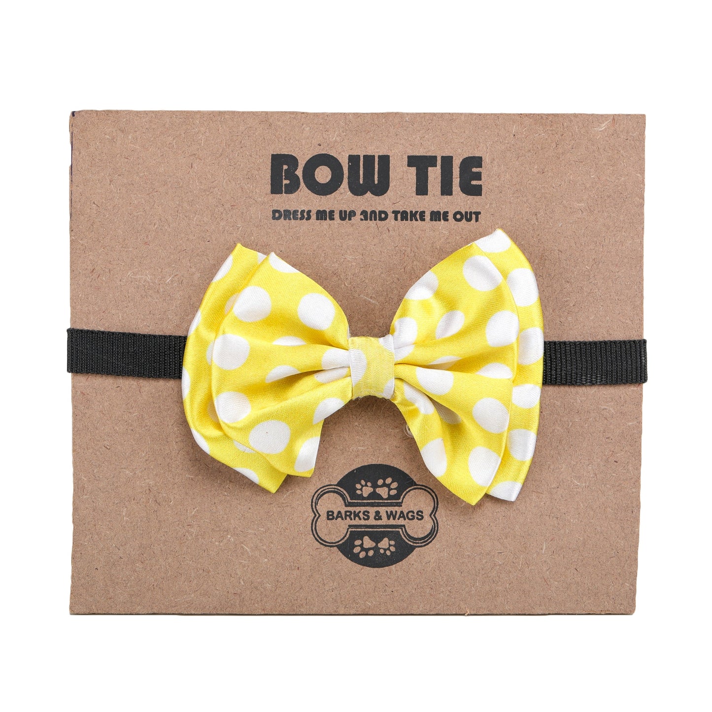 Yellow Polka Dot Bow Tie