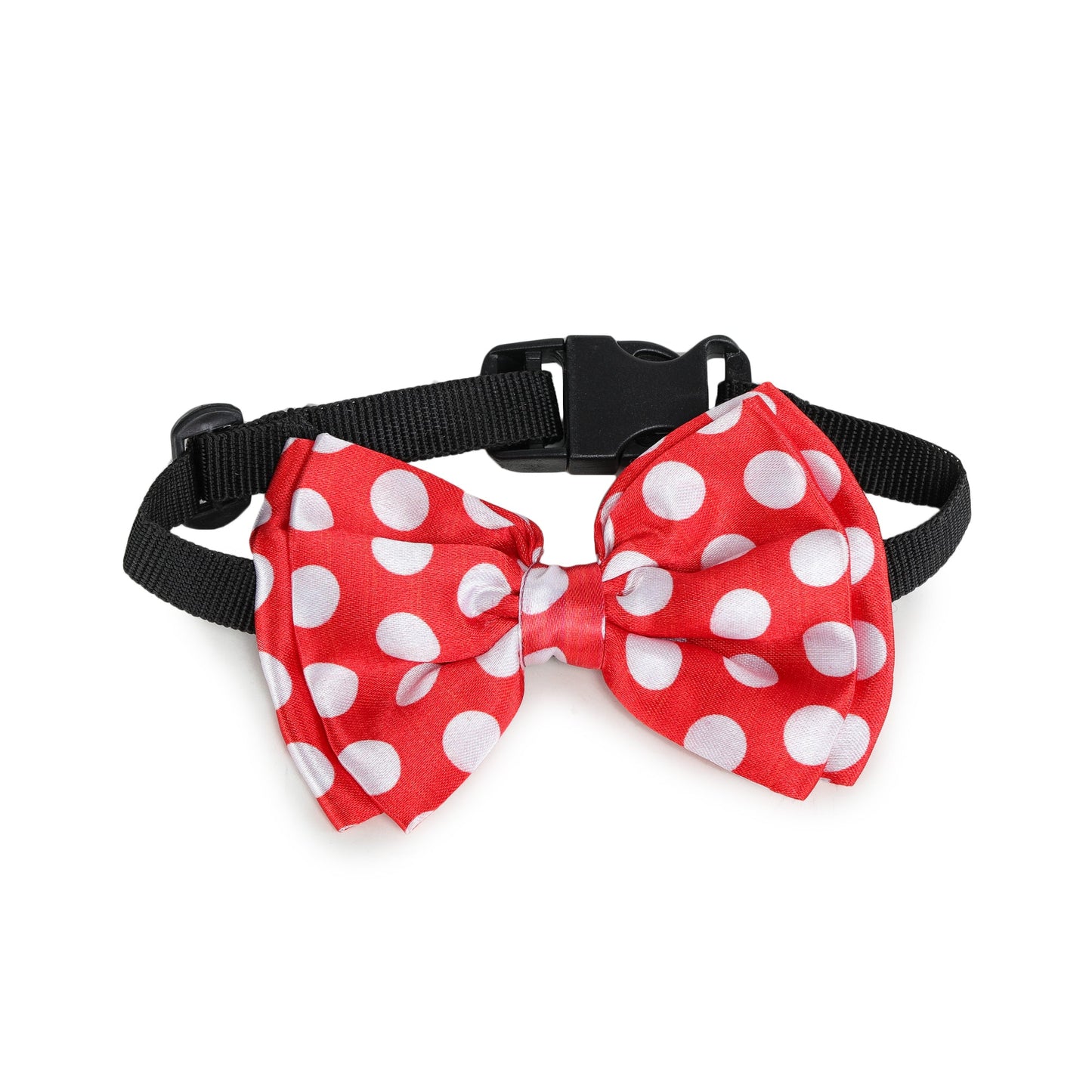 Red Polka Dot Twinning Bow & Bandana Set