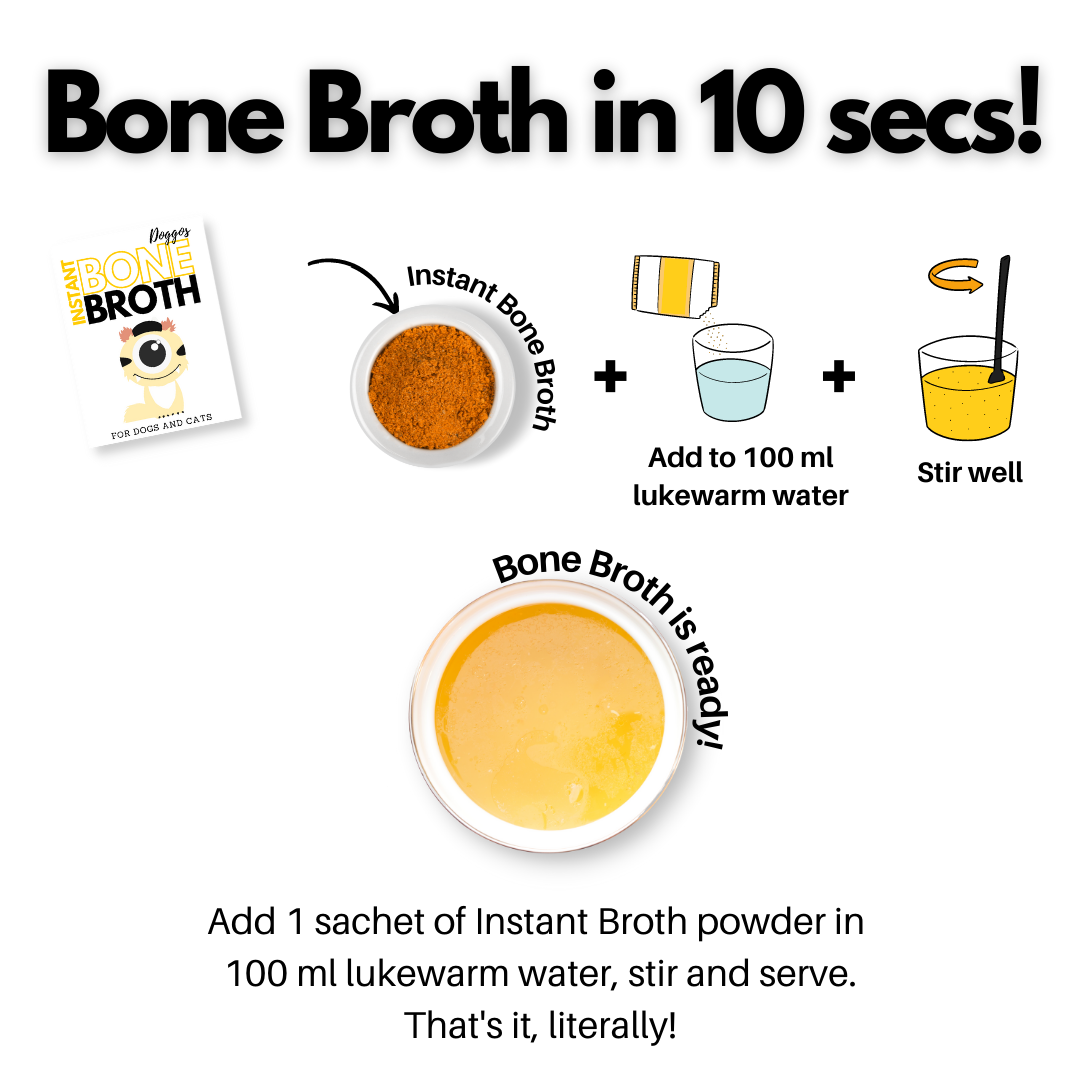 Instant Bone Broth - Chicken + Carrrots - Pack of 2 (Make 200ml Bone Broth with 2 sachet)