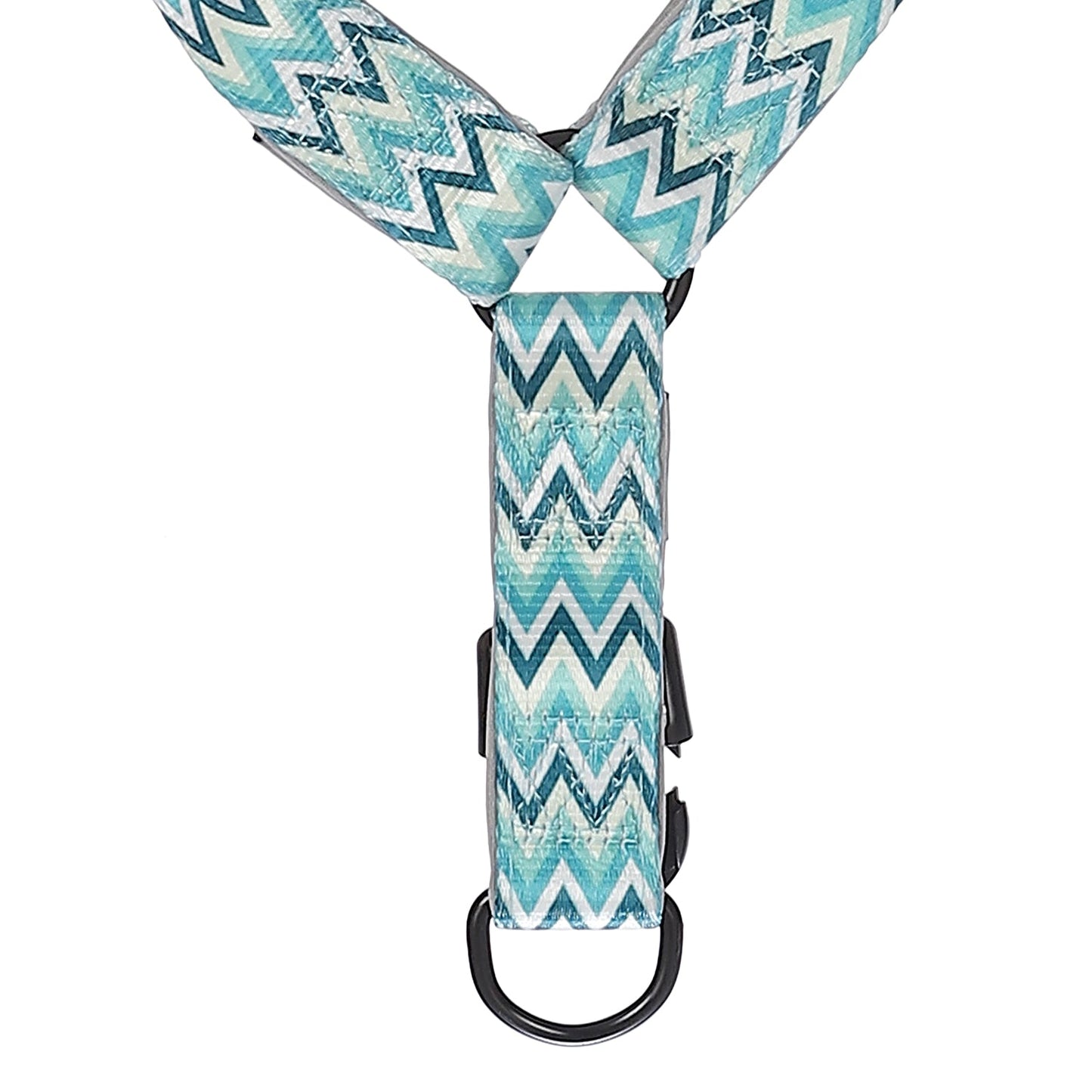 BASIL Zig-Zag Print Padded Harness, Green