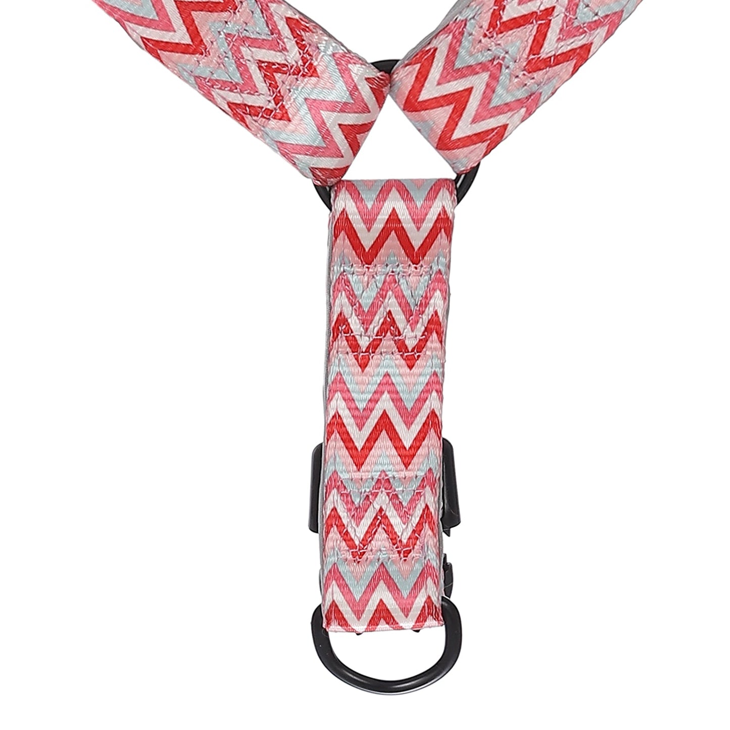 BASIL Zig-Zag Print Padded Harness, Red