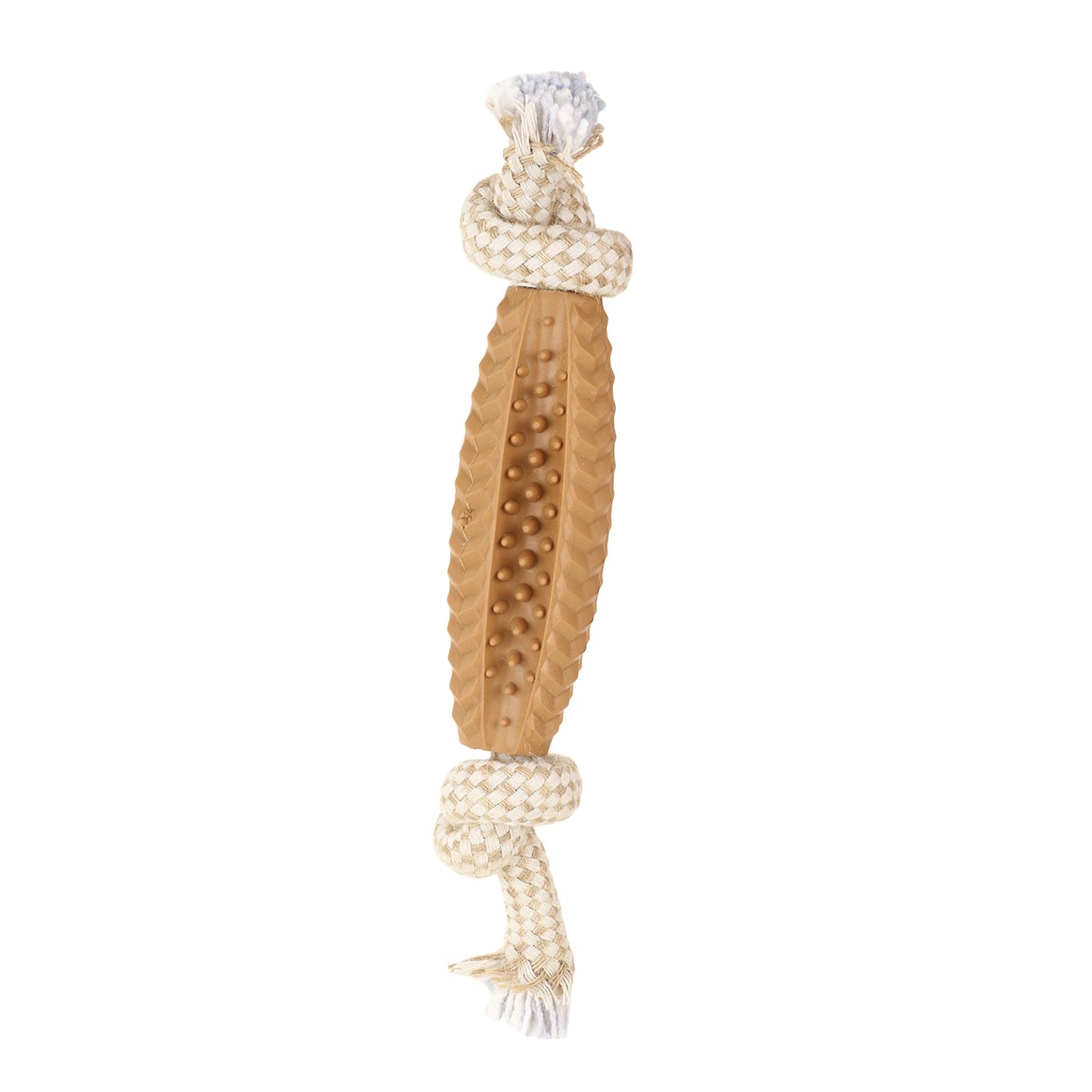 BASIL Jute Rope Toy with TPR Spike Chew Centre