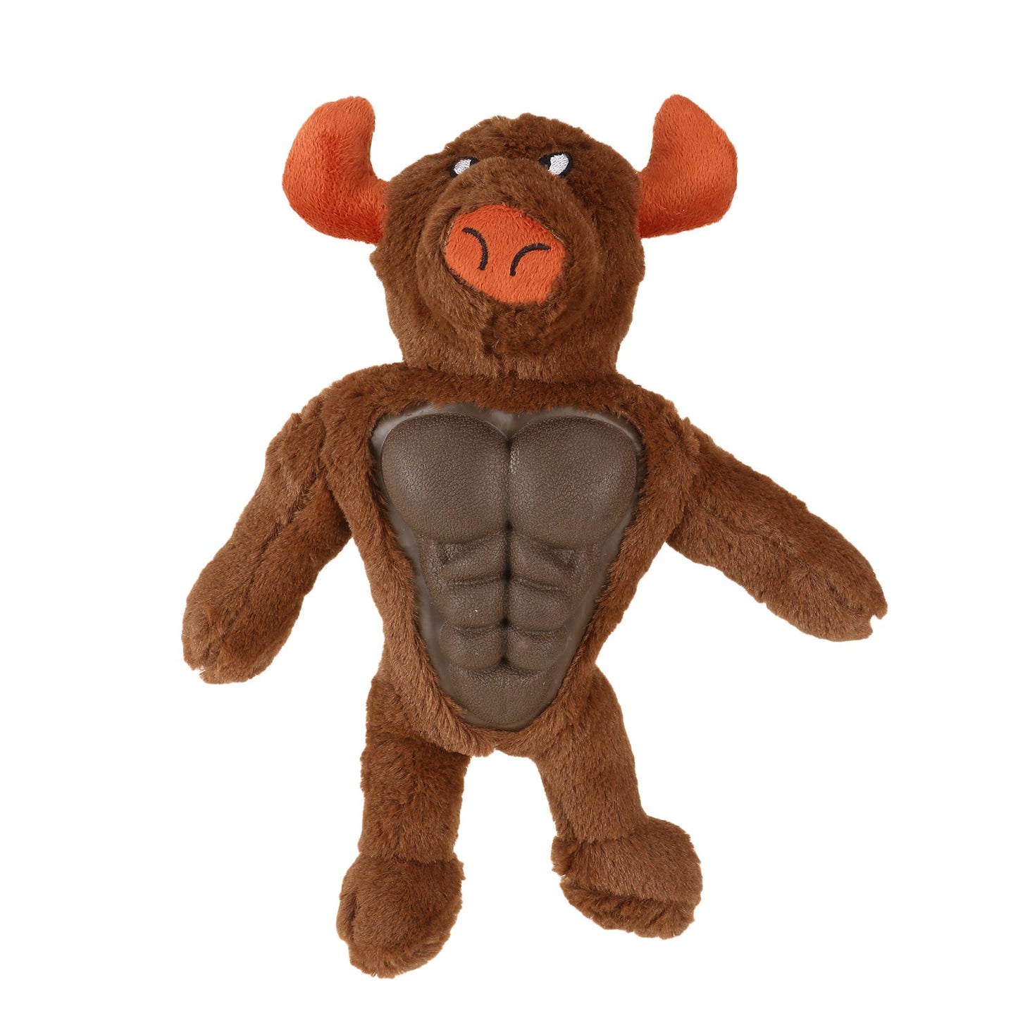 BASIL Plush Big Bull with Squeaky TPR