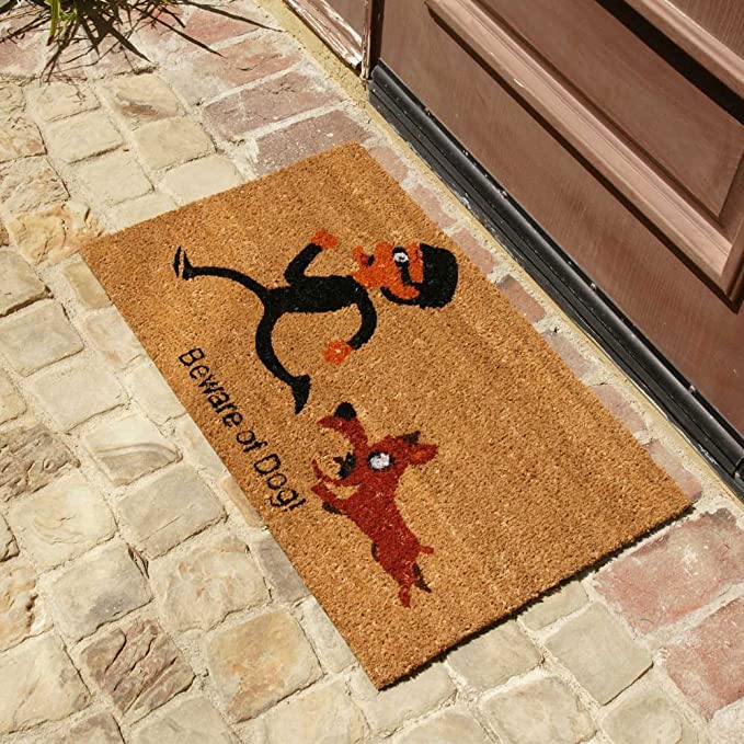 Beware of  Dog Door mat