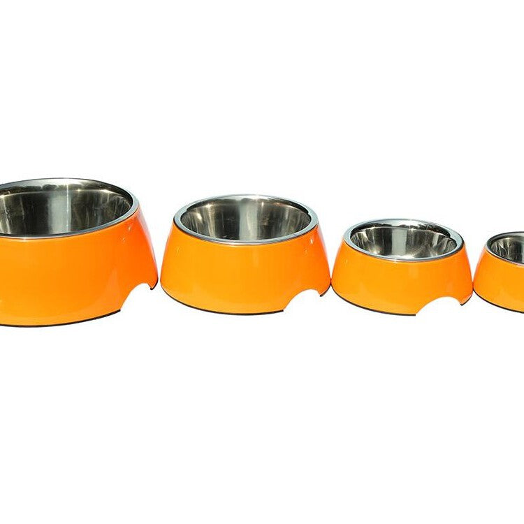 Melamine Belly Bowl - Plain Orange