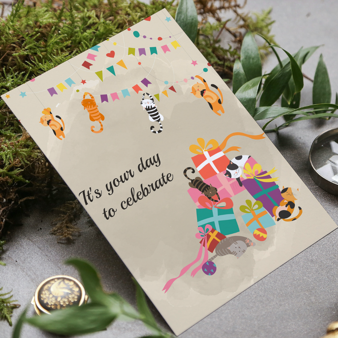 Celebration Greeting Card - PawLaLand