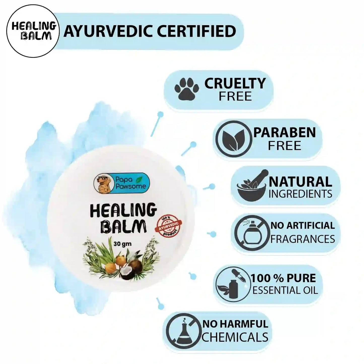 100% Natural Healing Balm for Dog, 30gms