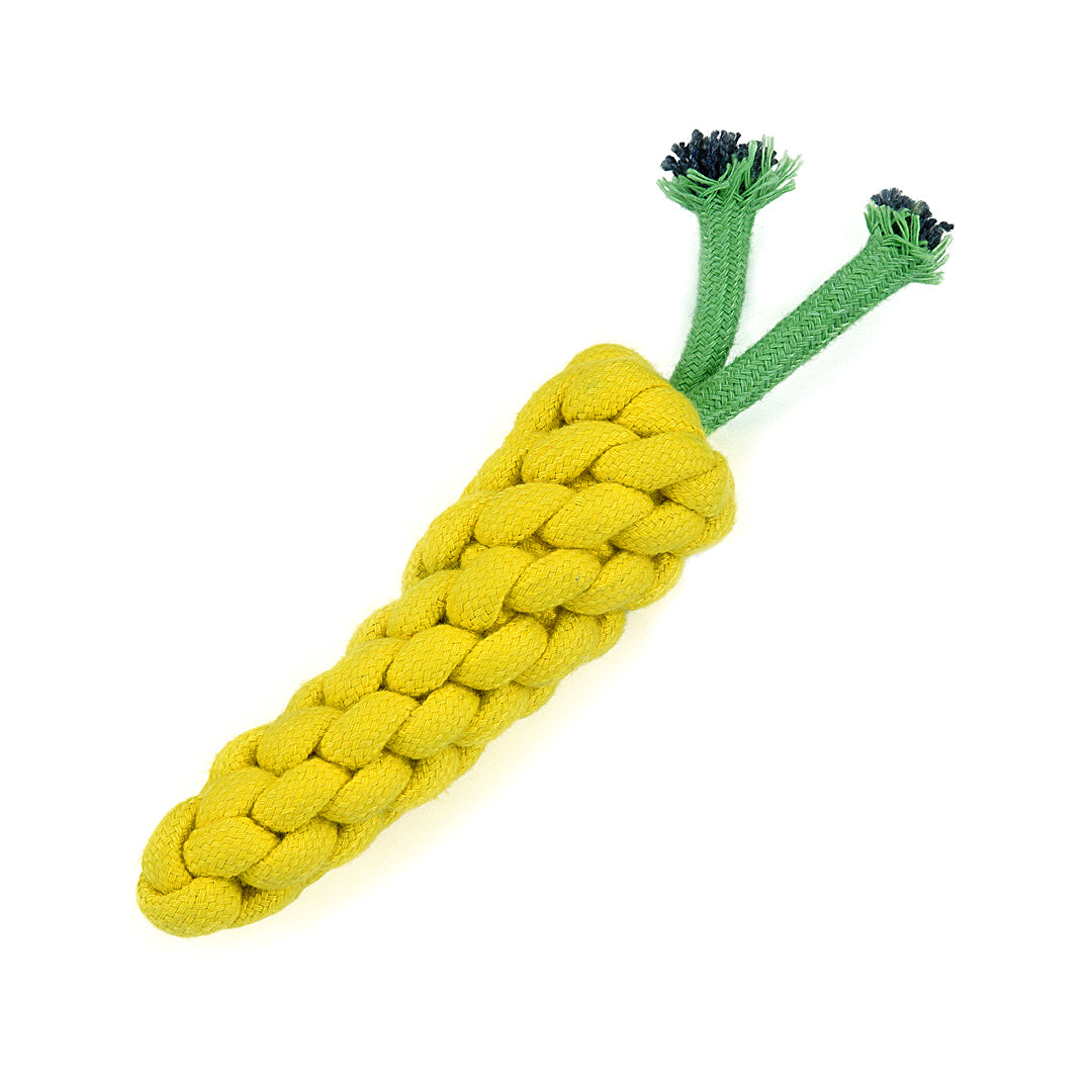 Carrot Shaped Rope Toy - PawLaLand