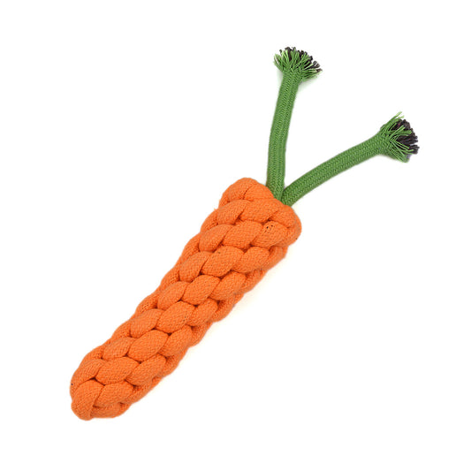 Carrot Shaped Rope Toy - PawLaLand