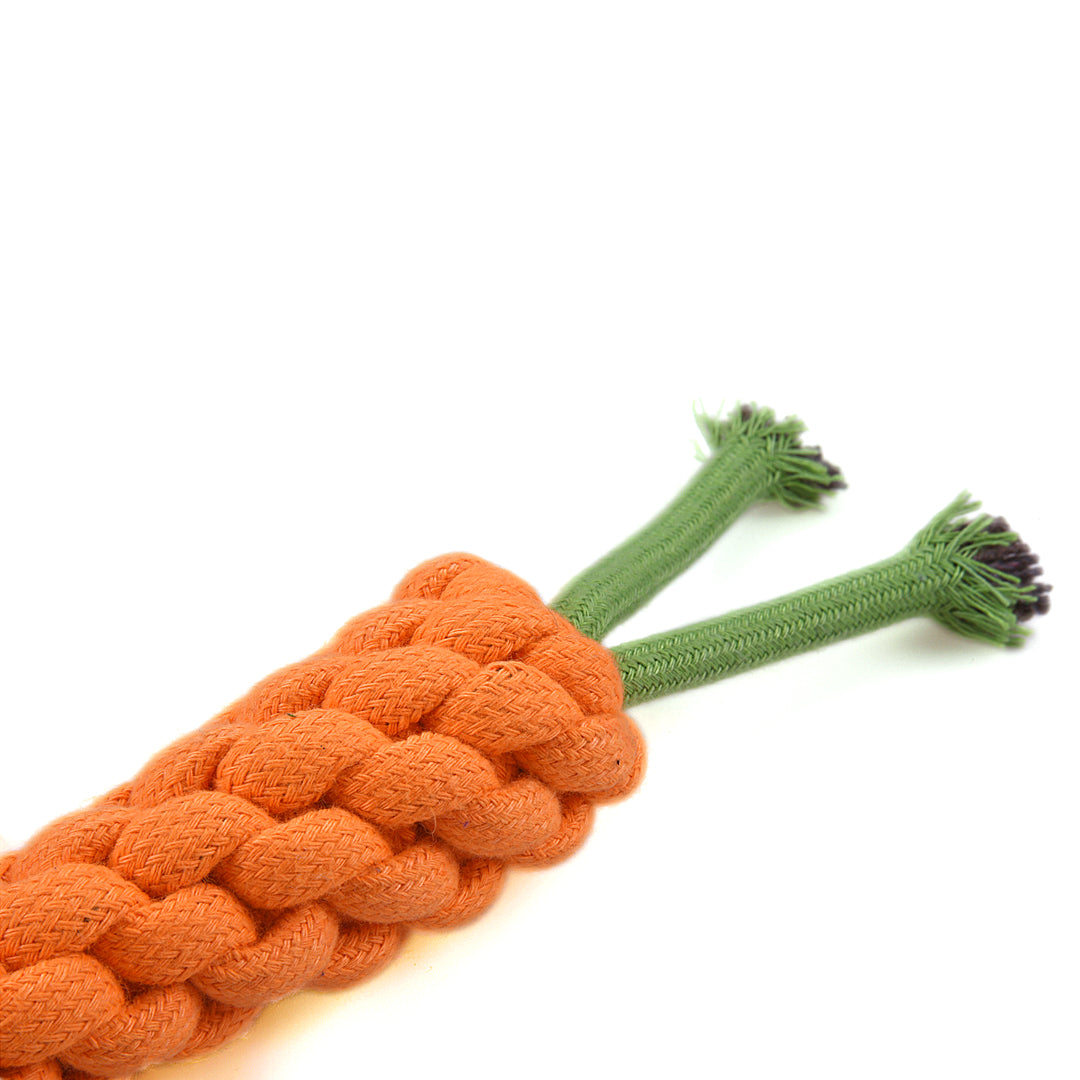 Carrot Shaped Rope Toy - PawLaLand