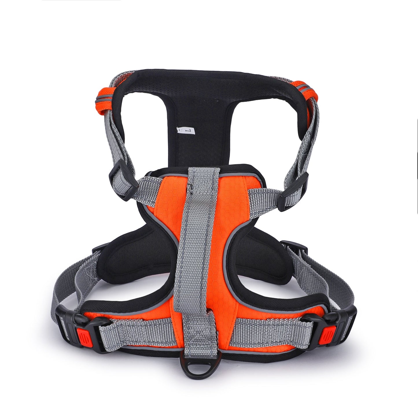 BASIL Dog Handle Harness No-Pull Adjustable Vest Harness, Reflective Orange