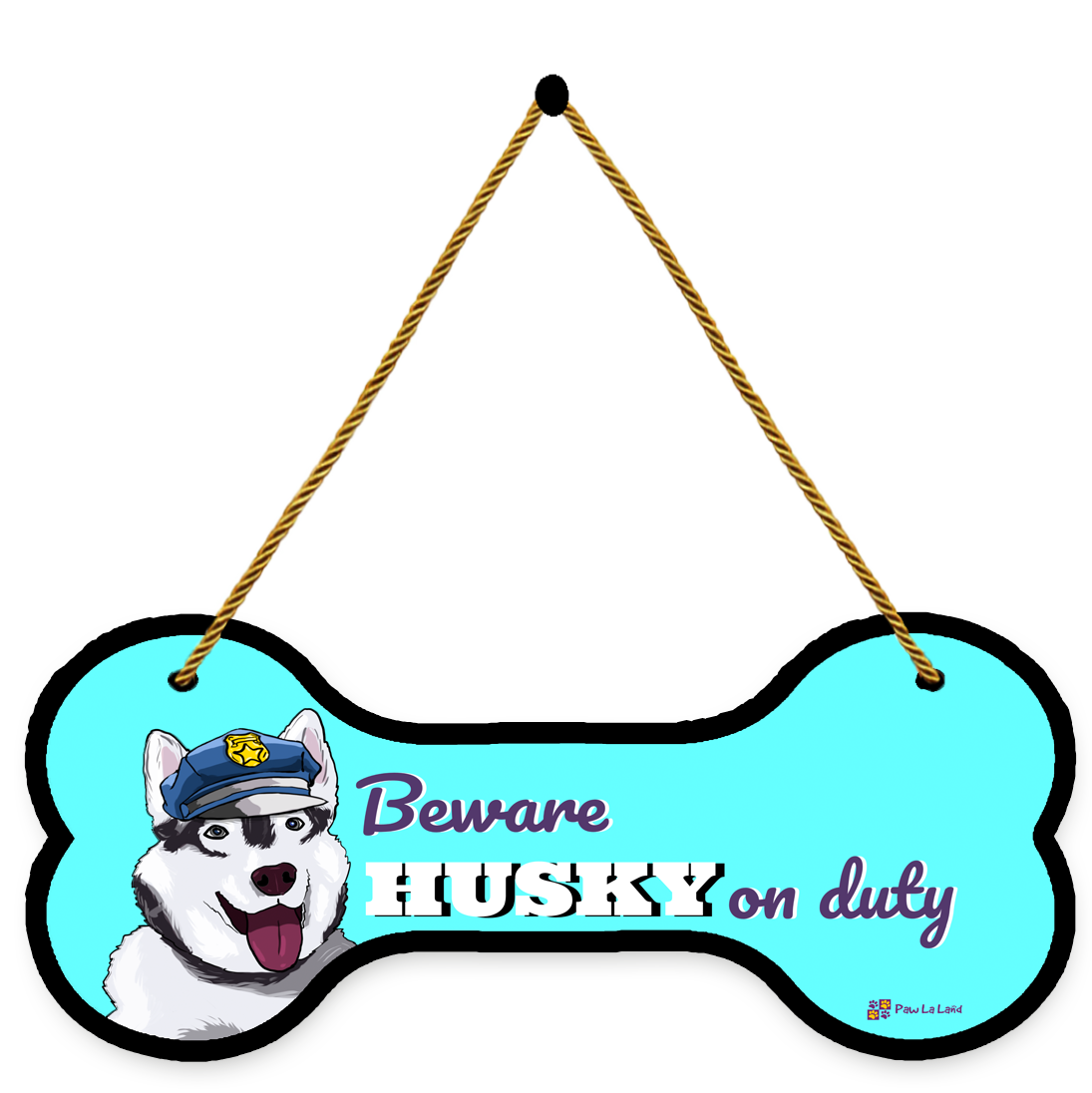 Beware! Husky on Duty Wall/Door Hanging