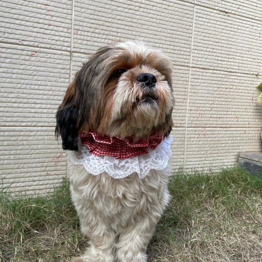 Frilly Bandana:Red