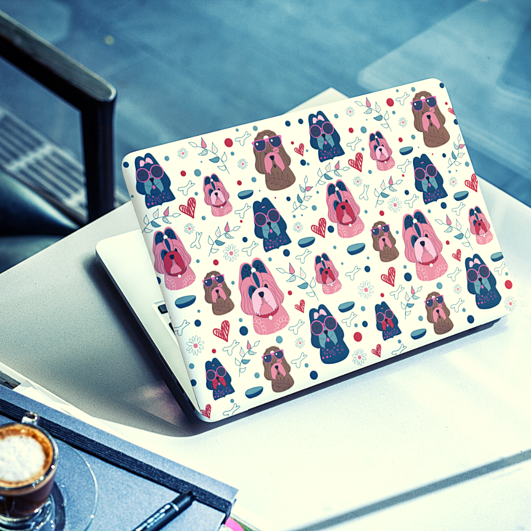 Chilling Pups Laptop Skin - PawLaLand