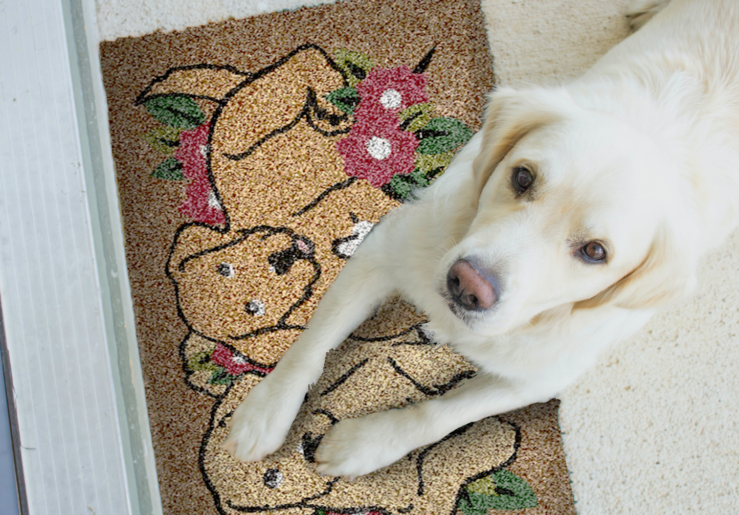 Dog Cuddles Doormat