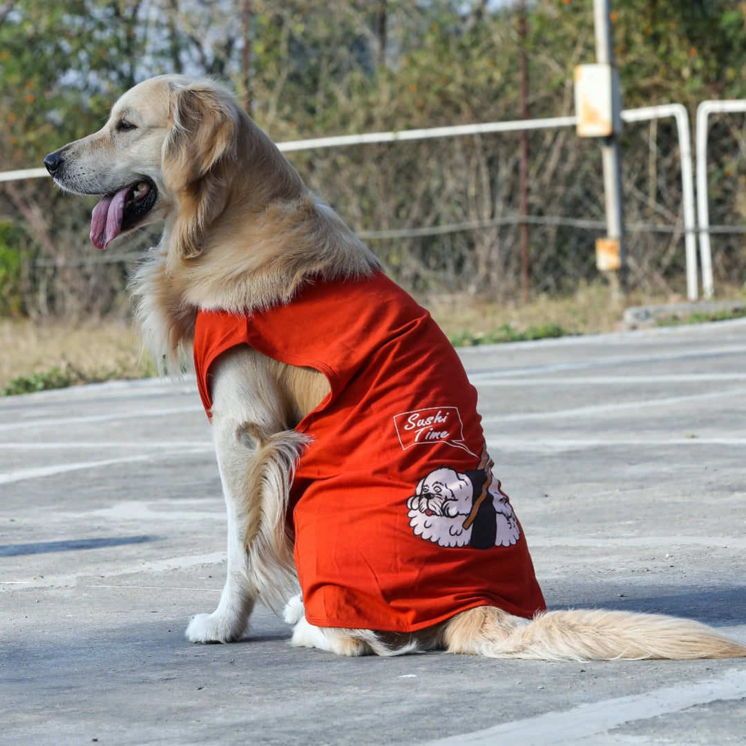 Dog Tshirt (Printed Tanks - Sushi Time!)