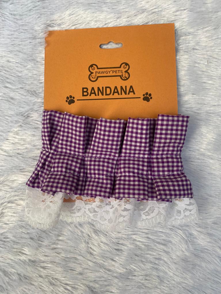 Frilly Bandana: Purple