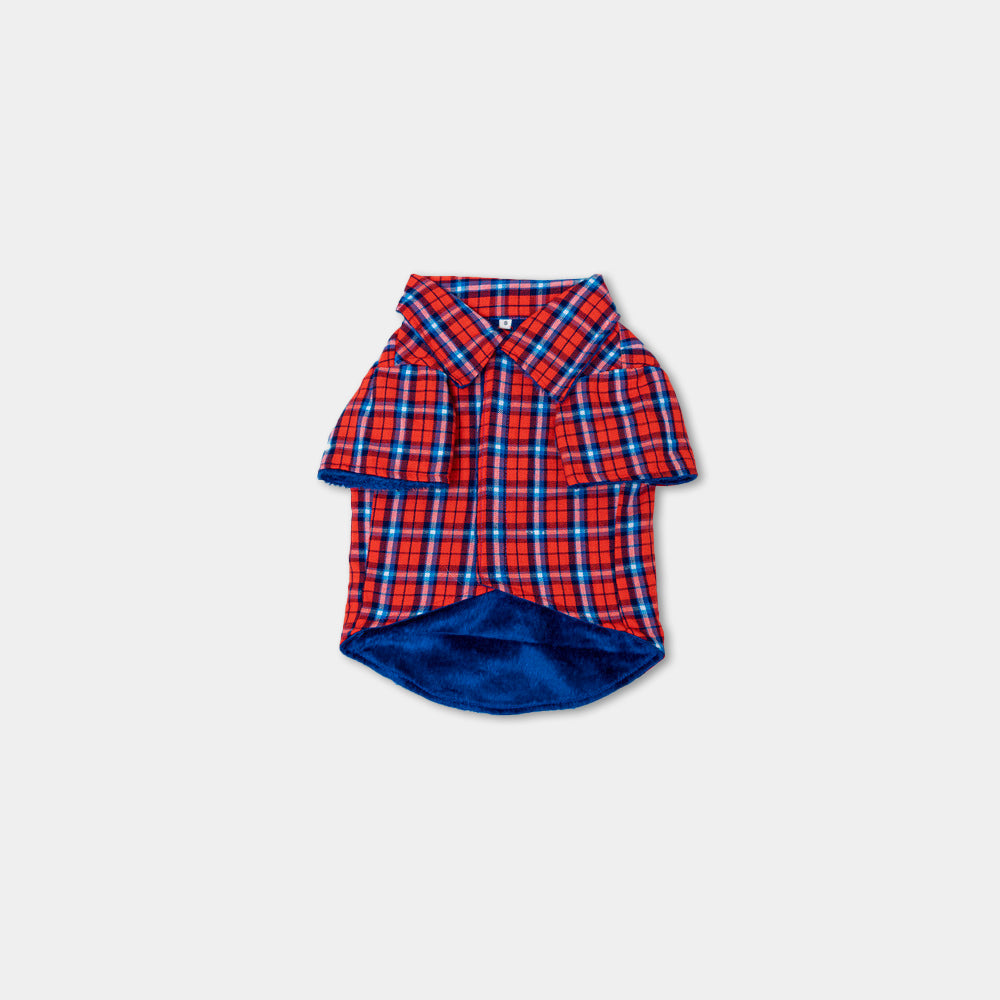 Reversible Shirt/Sando: Blue and Red