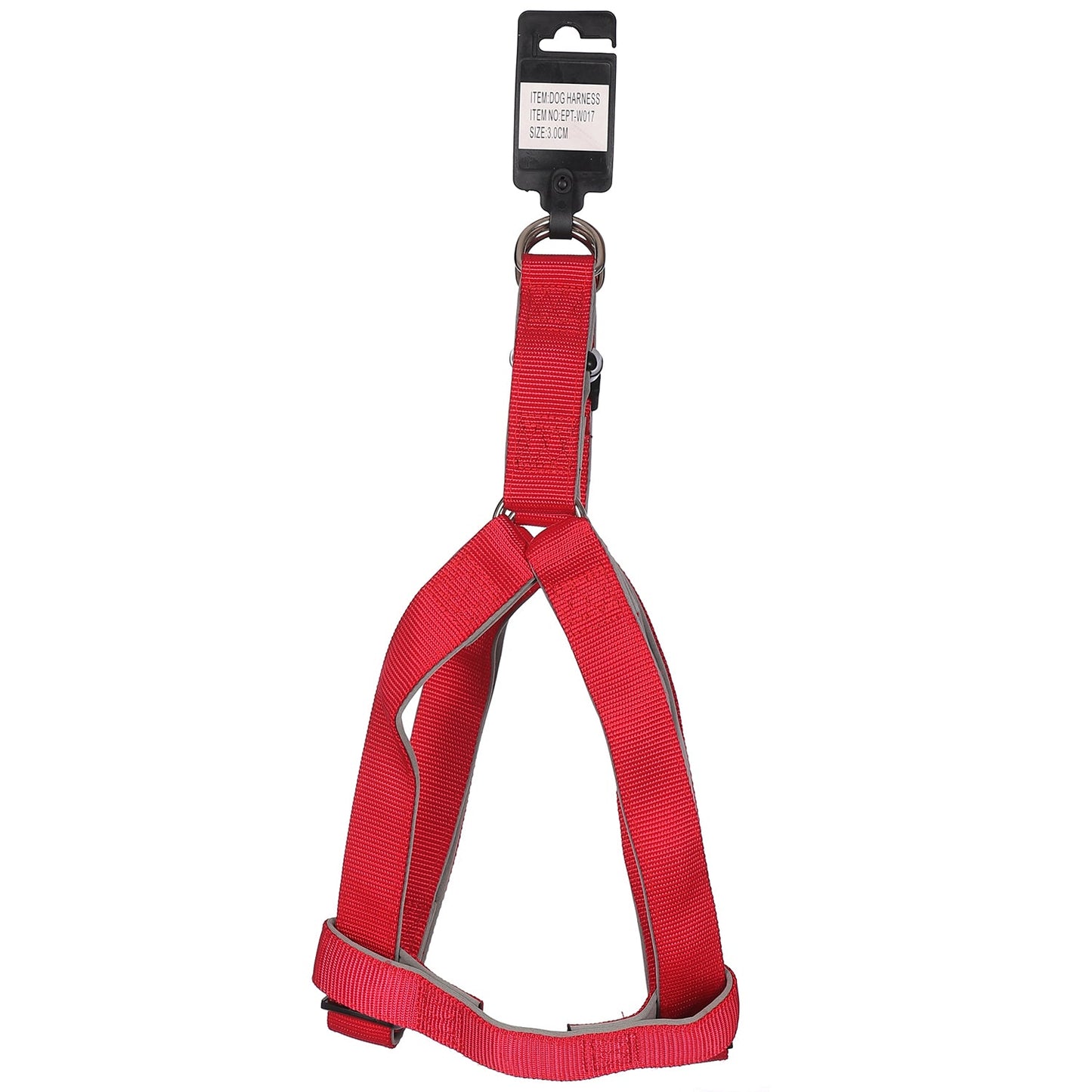 BASIL Padded Adjustable Harness for Dogs & Puppies (Red)