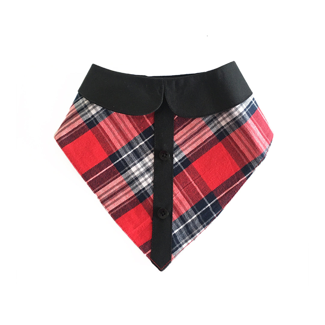 Red Check Peterpan Bandana