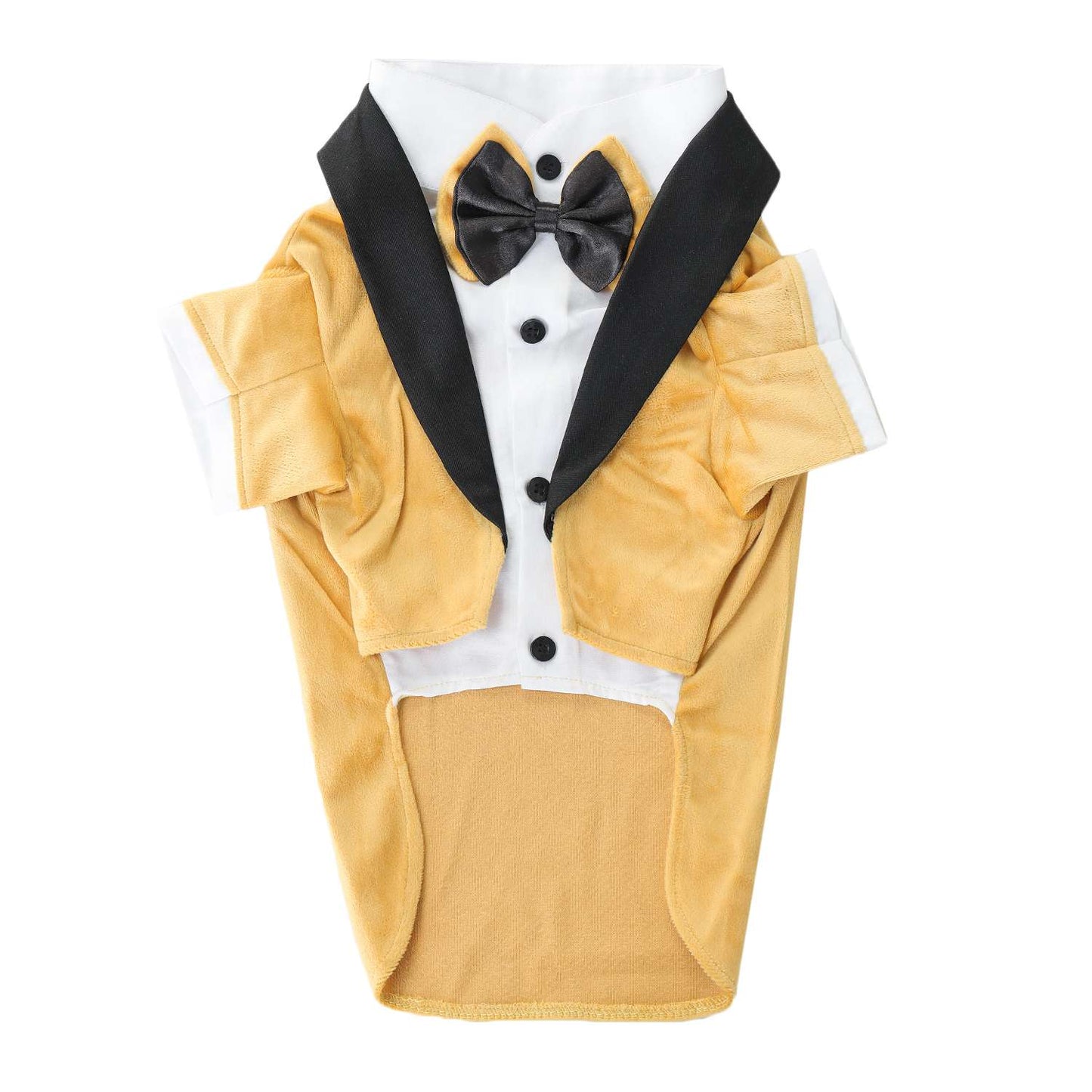 Tuxedos For Dogs - With Black/Yellow Bow Tie