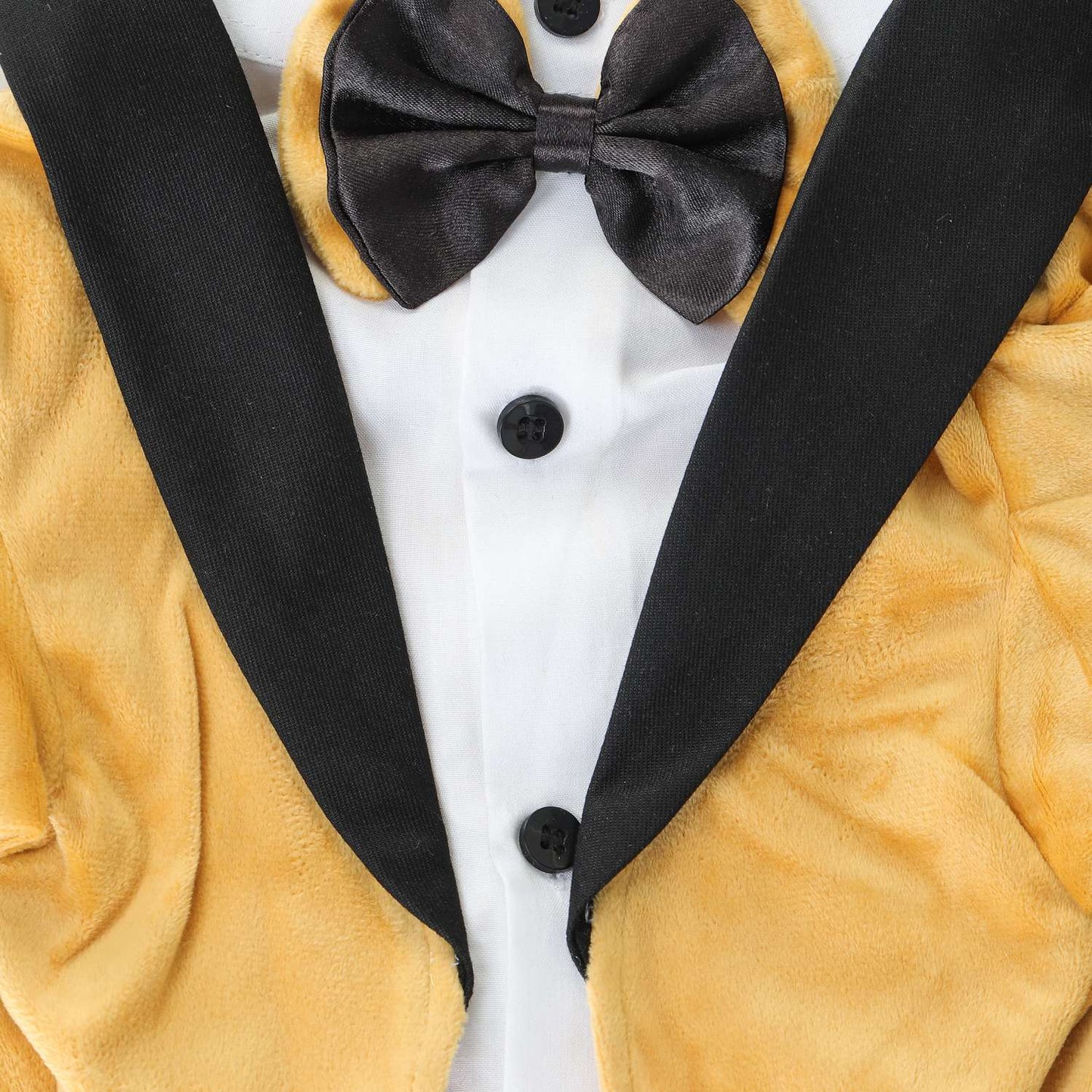 Tuxedos For Dogs - With Black/Yellow Bow Tie