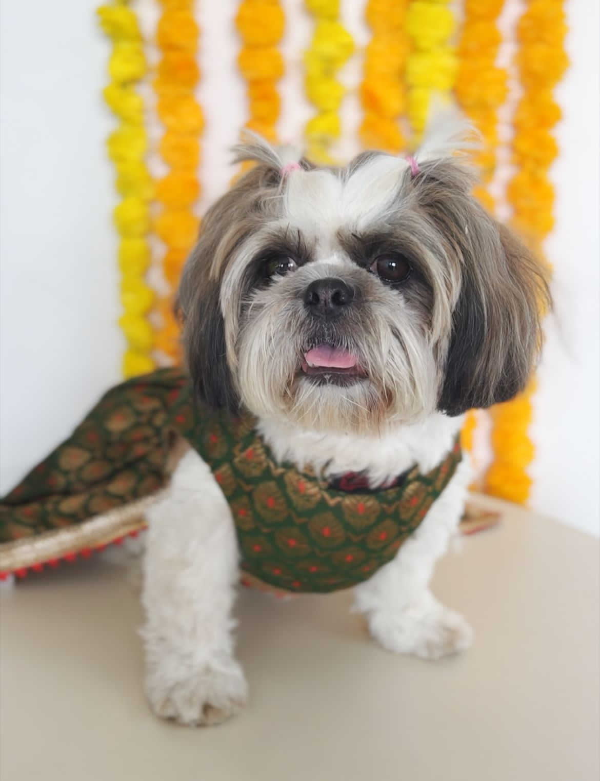 Green Brocade Lehenga