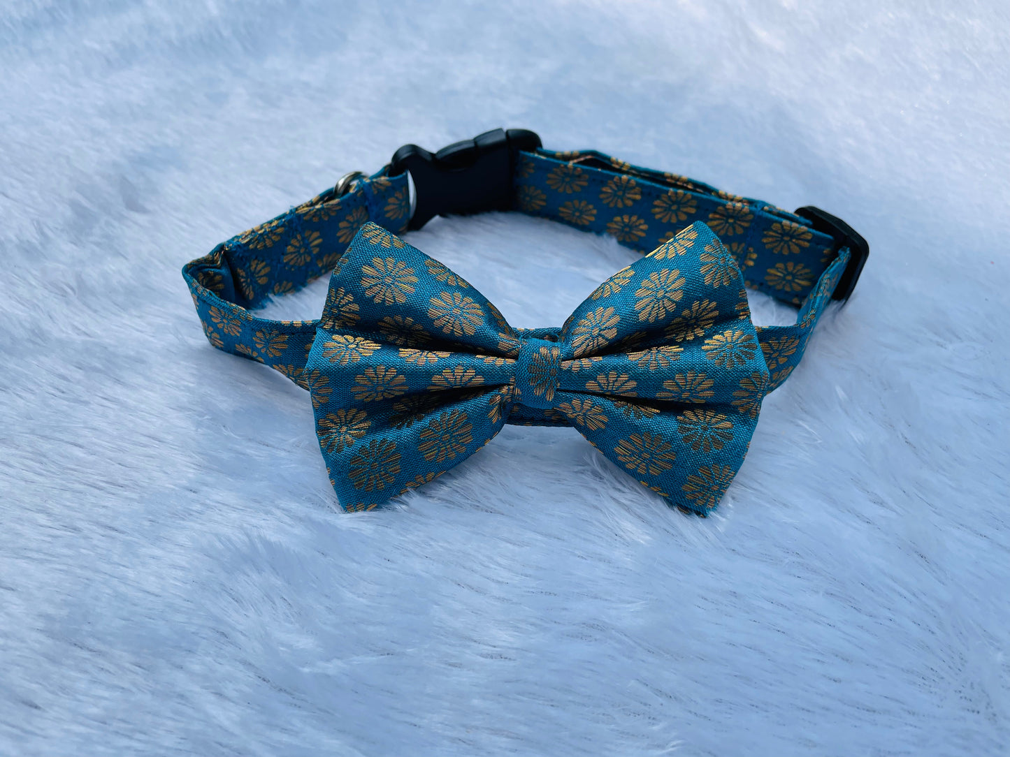 Occasion wear Bow Collar: Blue