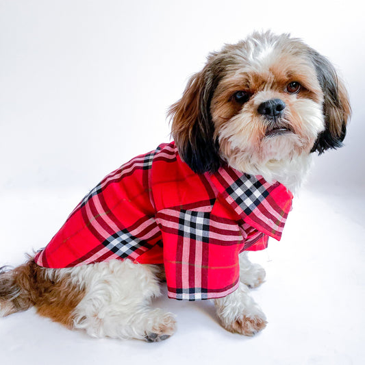 Red Checks Shirt/Sando