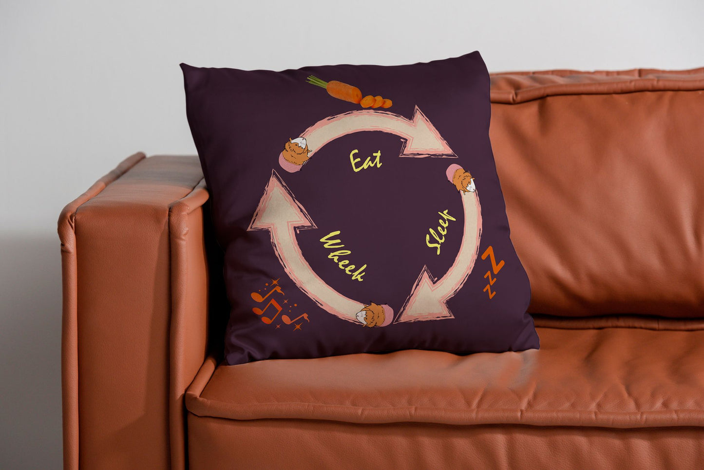 Eat Sleep Wheek Cushion Cover