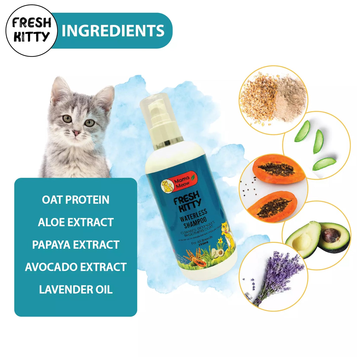 Fresh Kitty Waterless Shampoo