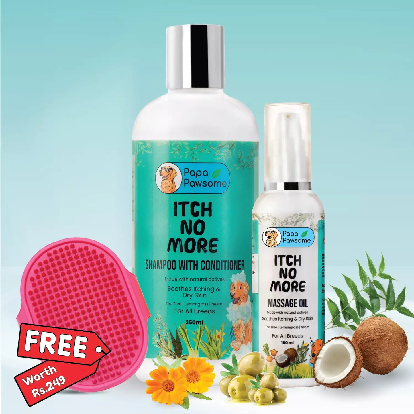 Itch Control Kit + Free Palm Brush